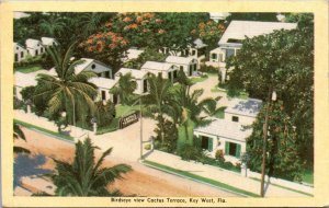 Florida Key West Birdseye View Of Cactus Terrace 1948 Dexter Press