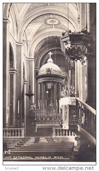 RP, Interior Catedral, Morelia, Michigan, 1920-1940s