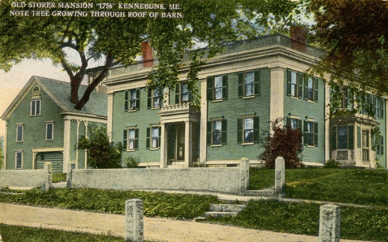 ME - Kennebunk. Old Storer Mansion. *NOTE: Tree in barn roof!