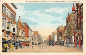 Cambridge Ohio Hotel Berwick Street View Antique Postcard K31663