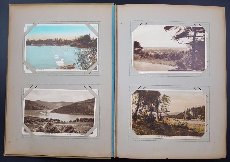 Vintage Tuck Postcard Album, 112 Cards, Much Poole & Bournemouth Most pre 1930  