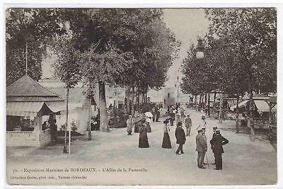 Allee de la Passerelle Exposition Maritime Bordeaux France postcard