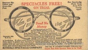 Advertising Ritholz Spectacle Company, Chicago, IL USA Unused 