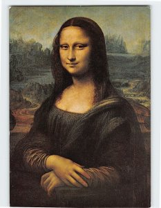 Postcard Mona Lisa By Leonardo da Vinci, Louvre Museum, Paris, France