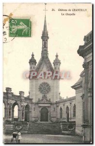 Old Postcard Chateau de Chantilly La Chapelle