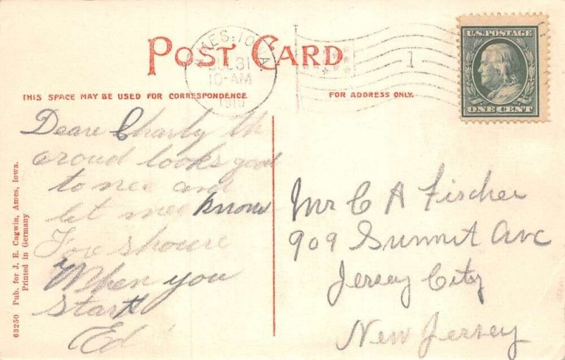 Ames Iowa State College ISC Campus Scenic View Vintage Postcard AA73491