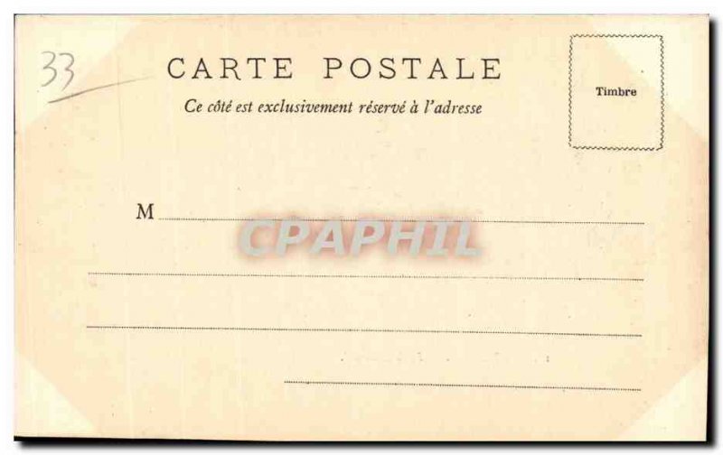 Postcard Old Bordeaux Lycee National