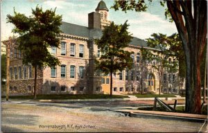 Postcard High School in Warrensburgh, New York