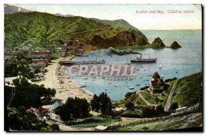 Postcard Old Avalon Bay And Catalina Island