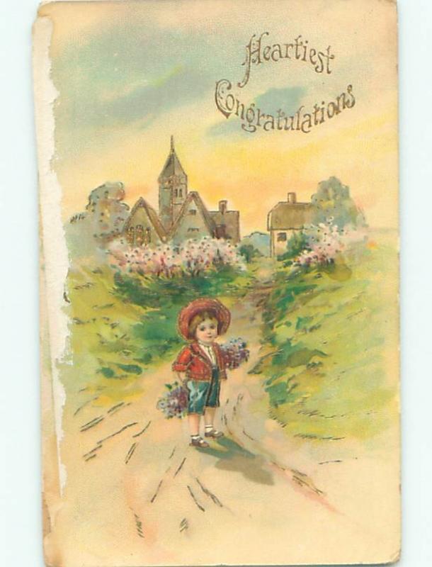 Divided-Back CHILDREN SCENE Great Postcard AA6337