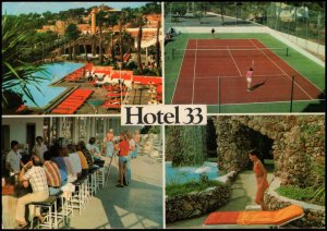 Spain Post card - Hotel 33 Palma Nova, Mallorca, used