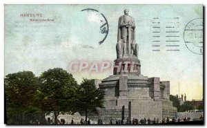 Old Postcard Hamburg Bismarckdenkmal