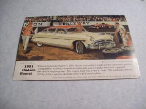 1951 Hudson Hornet //  Used Postcard 9Apr81