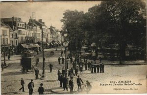 CPA AMIENS Place et Jardin St-Denis (121186)