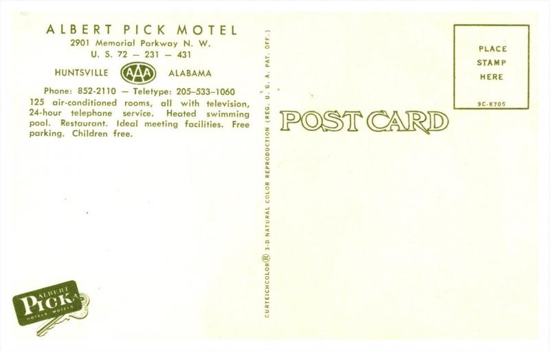 Alabama  Huntsville , Albert Pick Motel