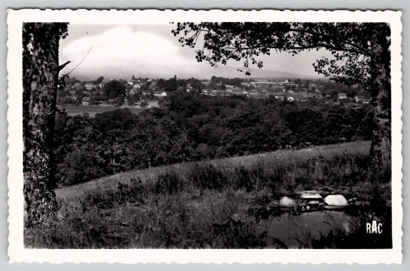 France General View of Nantiat RPPC c1950 Real Photo Postcard D24