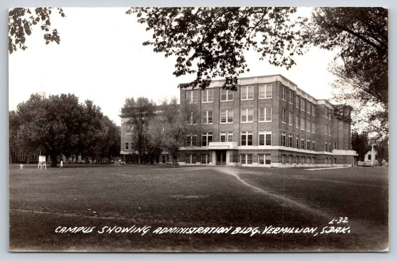 RPPC  Vermillion  South Dakota  Campus Showing Administration Bldg.   Postcard
