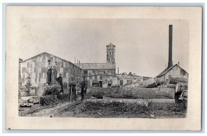 c1910's Lumber Yard Mill Occupational Logging New York NY RPPC Photo Postcard 