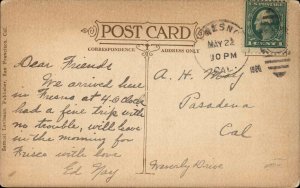 Fresno California CA J Street c1910 Postcard