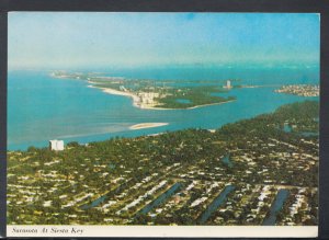 America Postcard - Aerial View of Siesta Key, Sarasota, Florida    T8371
