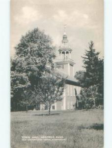 1940's CITY HALL Ashfield - Near Greenfield & Amherst & Northampton MA E5511@