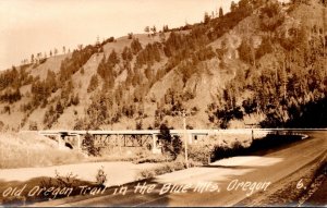 Oregon Blue Mountains Old Oregon Trail Real Photo