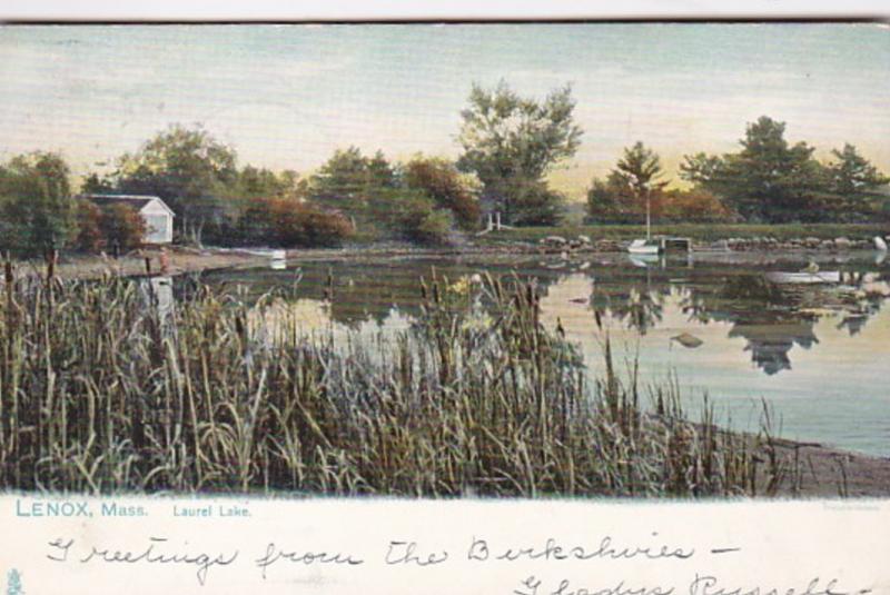 Massachusetts Lenox Scene On Laurel Lake 1910 Tucks