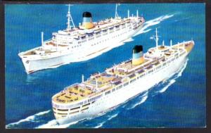 TSS Queen Anna Maria & Olympia Ocean Liners Postcard 4265