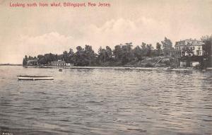 BILLINGSPORT, NJ New Jersey WATERFRONT HOMES & Boat  Paulsboro  c1910's Postcard