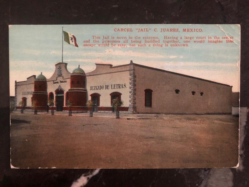 1915 Belfast ME USA Picture Postcard Cover C Juarez Mexico Jail