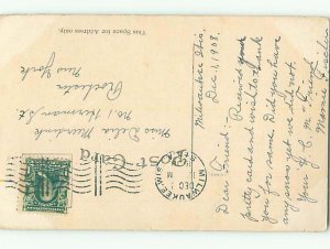 Divided-back MONUMENT SCENE Milwaukee Wisconsin WI AE7963