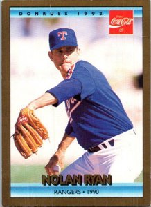 1992 Leaf Baseball Card Nolan Ryan Texas Rangers sk2315