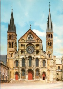 Postcard France  Reims Cathedral exterior view