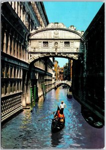 1950's Venezia The Bridge of Sighs Venice Italy Posted Postcard