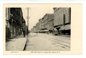 NY - Elmira. East Water Street looking West ca 1900