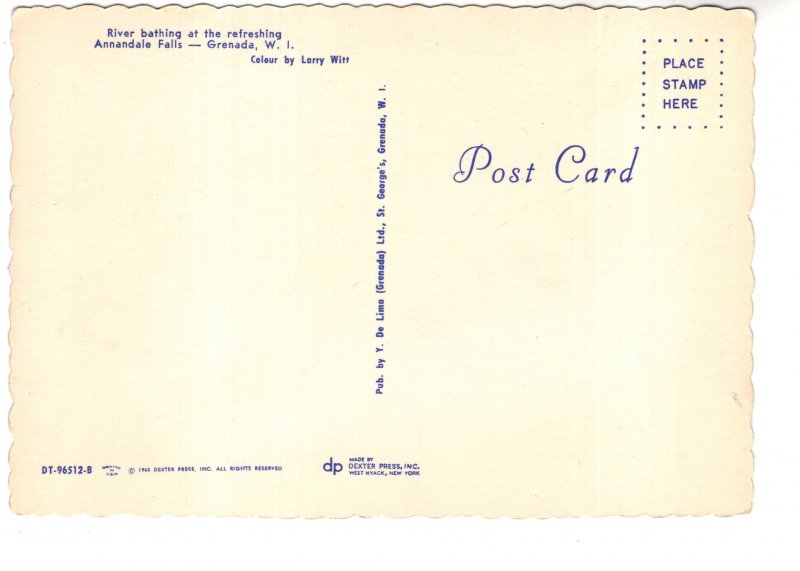 People River Bathing, Annadale Falls, Granada, W I