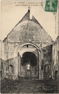 CPA MORÉE-Interieur de l'Église apres l'incendie du 3 octobre 1906 (26554)