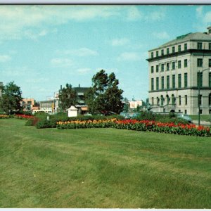 c1950s Des Moines, IA Downtown Federal Government River Roadside Chrome PC A310