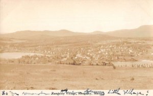 Rangeley Maine Rangeley Village Birds Eye View Real Photo Postcard AA44047