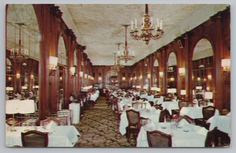 St Louis Missouri~Versailles Room~Pick Mark Twain Hotel~Vintage Postcard