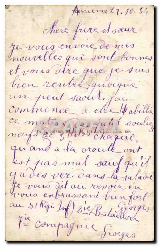 Amiens - Remembrance - Old Postcard