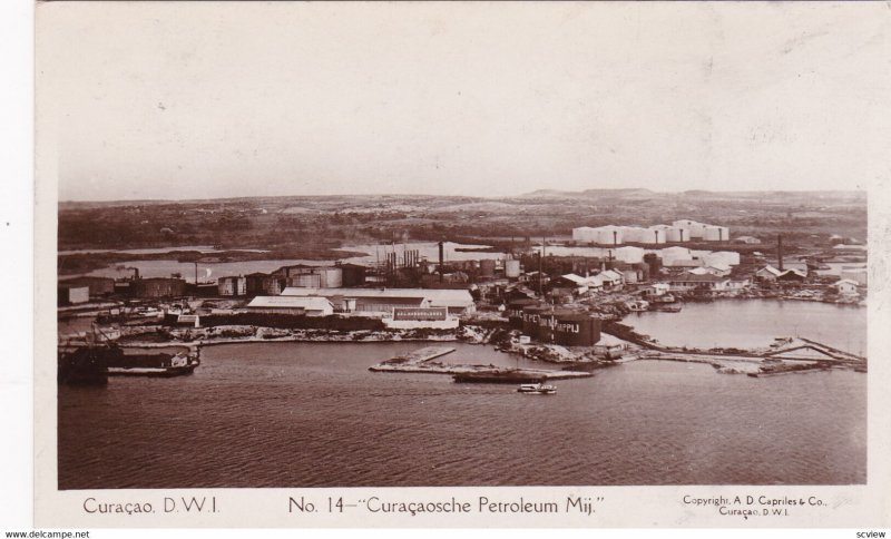 RP: CURACAO, D.W.I., 1910-20s; Curacaosche Petroleum Mij