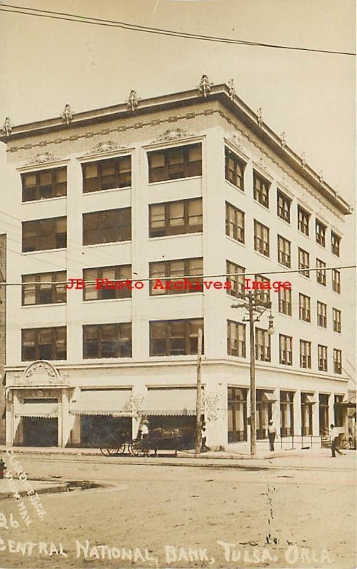 OK, Tulsa, Oklahoma, RPPC, Central National Bank Building, Clarence Jack Photo