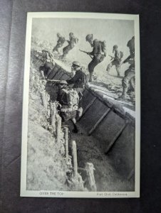 Mint USA Postcard US Army Soldiers Jumping Trenches Training Fort Ord CA WW2