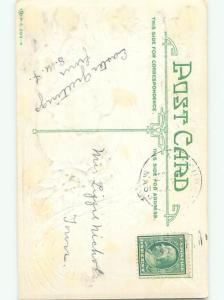 Divided-Back EASTER CHICK SCENE Cute Postcard AA1036