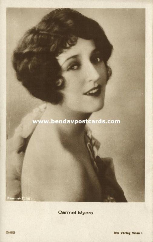 Jewish Actress CARMEL MYERS, Judaica (1930s) RPPC