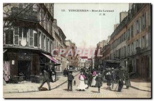 Vincennes Old Postcard Rue du Levant TOP