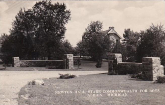 Michigan Albion Newton Hall Starr Commonwealth For Boys 1951 Real Photo