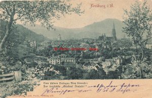 Germany, Freiburg im Breisgau, Panorama Village View, 1904 PM, Ludwig Fuchs