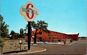 Vtg Salem Oregon OR Motel 6 Mission Street Chrome View Postcard